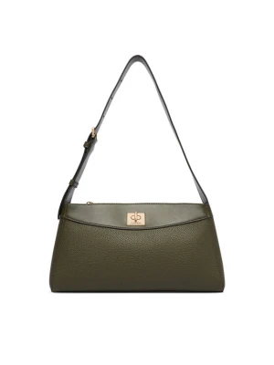 Calvin Klein Torebka Mix Media Shoulder Bag LV04F3886G Zielony ciemny
