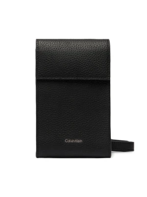 Calvin Klein Torebka na telefon Foil Emboss Phone Crossbody LV04D1275G Czarny