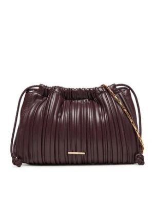 Calvin Klein Torebka Plisse Drawstring Bag LV04F3076G Bordowy