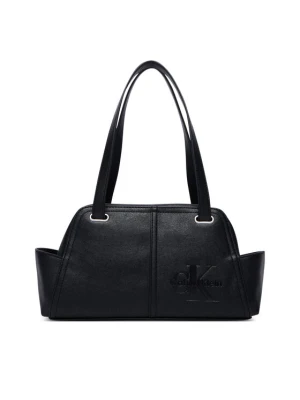 Calvin Klein Torebka Pockets Monologo Shoulder Bag LV04F3688G Czarny