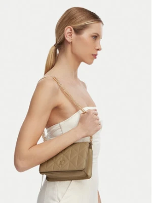 Calvin Klein Torebka Quilted Mini Chain Bag LV04F3321G Beżowy