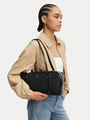 Calvin Klein Torebka Quilted Nylon 2X Strap Camerabag LV04F3651G Czarny