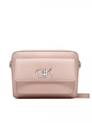 Calvin Klein Torebka Re-Lock Camera Bag With Flap K60K609114 Różowy