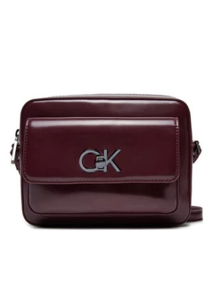 Calvin Klein Torebka Re-Lock Camera K60K612544 Bordowy