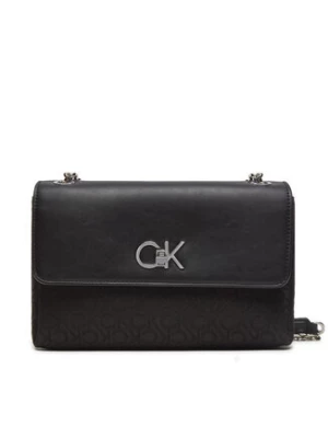 Calvin Klein Torebka Re-Lock Conv Shoulder Bag_Jqc K60K612641 Czarny