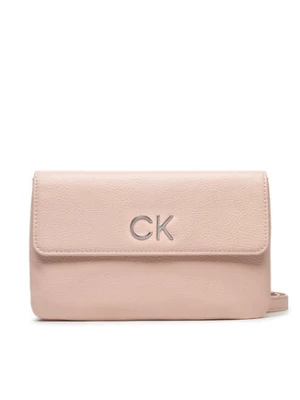 Calvin Klein Torebka Re-Lock Dbl Crossbody Bag Pbl K60K609140 Różowy