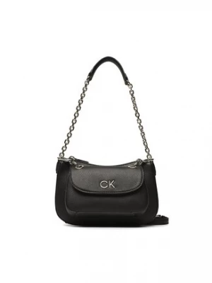 Calvin Klein Torebka Re-Lock Dbl Shoulder Bag K60K610183 Czarny