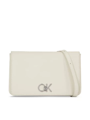 Calvin Klein Torebka Re-Lock Double Gusett Xbody K60K611531 Biały