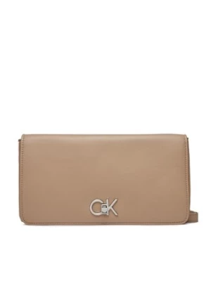 Calvin Klein Torebka Re-Lock Double Gusette K60K611336 Beżowy