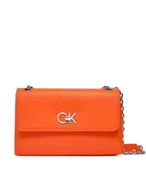 Calvin Klein Torebka Re-Lock Ew Conv Crossbody K60K611084 Pomarańczowy