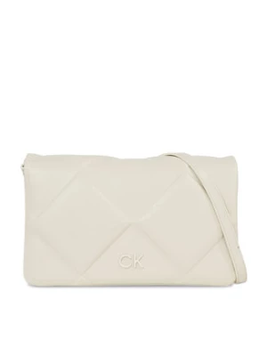 Calvin Klein Torebka Re-Lock Quilt Shoulder Bag K60K611021 Biały