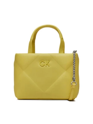 Calvin Klein Torebka Re-Lock Quilt Tote Mini K60K611340 Żółty
