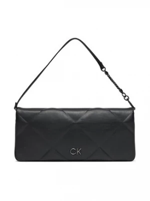 Calvin Klein Torebka Re-Lock Quilt Wristelet Clutch K60K611333 Czarny