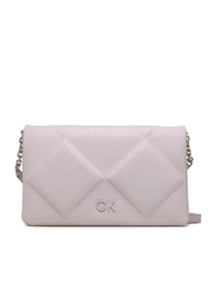 Calvin Klein Torebka Re-Lock Qult Shoulder Bag K60K611021 Fioletowy