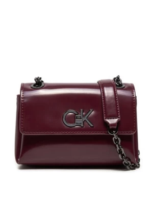 Calvin Klein Torebka Re-Lock Sm Shoulder K60K612558 Bordowy