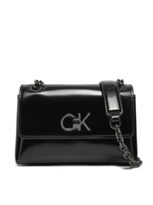 Calvin Klein Torebka Re-Lock Sm Shoulder K60K612558 Czarny