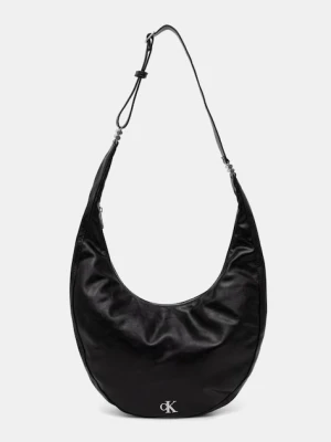 Calvin Klein torebka rogal damska z imitacji skóry czarny