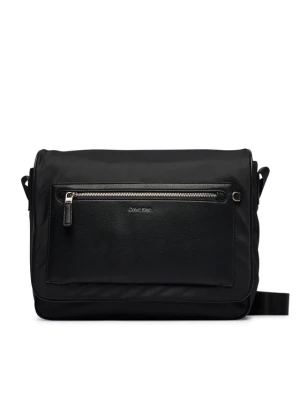 Calvin Klein Torebka Ssnl Raised Logo Flap Messenger LV04D3501G Czarny