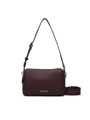 Calvin Klein Torebka Webbing 2X Strap Camera Bag LV04F3656G Brązowy