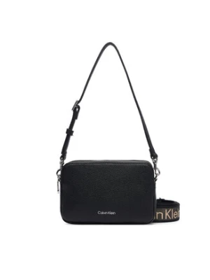 Calvin Klein Torebka Webbing 2X Strap Camera Bag LV04F3656G Czarny
