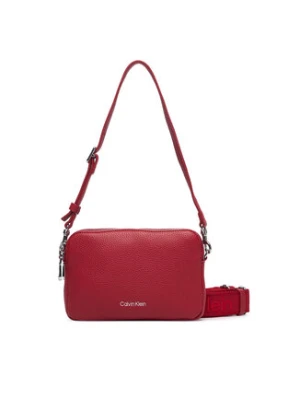 Calvin Klein Torebka Webbing 2X Strap Camera Bag LV04F3656G Czerwony