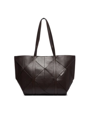 Calvin Klein Torebka Woven Medium Carryall LV04F3548G Brązowy