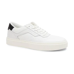 Calvin Klein Trampki LOW TOP LACE UP KNIT | z dodatkiem skóry