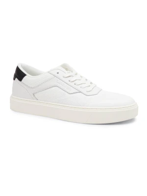 Calvin Klein Trampki LOW TOP LACE UP KNIT | z dodatkiem skóry
