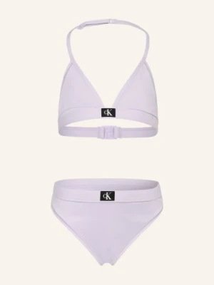 Calvin Klein Trójkątne Bikini Ck Monogram lila