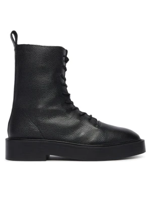 Calvin Klein Trzewiki Conc Welt Lace Up Boot Lth HW0HW03209 Czarny