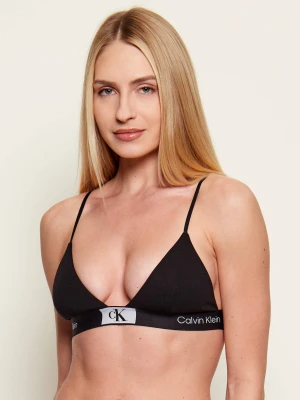 Calvin Klein Underwear Biustonosz 1996 COTTON UNLINED TRIANGLE czarny
