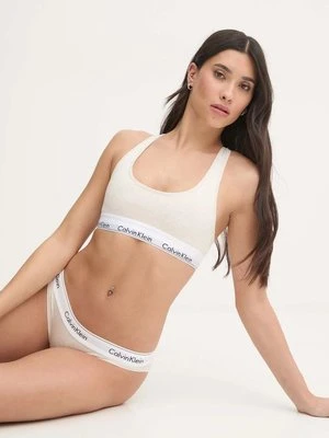 Calvin Klein Underwear biustonosz kolor beżowy gładki 0000F3785E