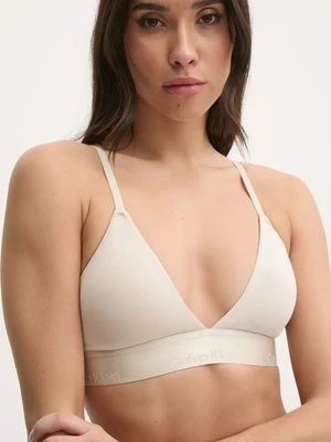 Calvin Klein Underwear biustonosz kolor beżowy gładki 000QF7994E