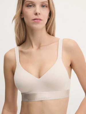 Calvin Klein Underwear biustonosz kolor beżowy gładki 000QF7995E