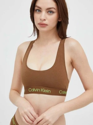 Calvin Klein Underwear biustonosz kolor brązowy gładki