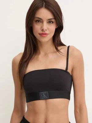 Calvin Klein Underwear biustonosz kolor czarny gładki 000QF7966E