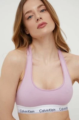 Calvin Klein Underwear biustonosz kolor fioletowy gładki