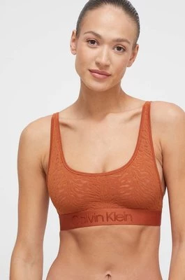 Calvin Klein Underwear biustonosz kolor pomarańczowy gładki