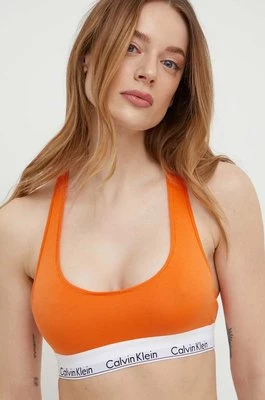 Calvin Klein Underwear biustonosz kolor pomarańczowy gładki