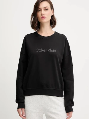 Calvin Klein Underwear bluza damska kolor czarny z aplikacją LV00QS7514