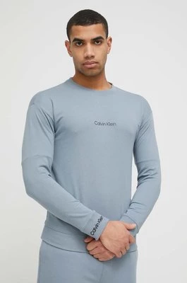 Calvin Klein Underwear bluza męska kolor niebieski gładka