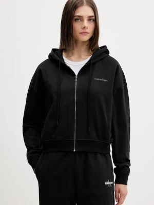 Calvin Klein Underwear bluza rozpinana z kapturem damska bawełniana
