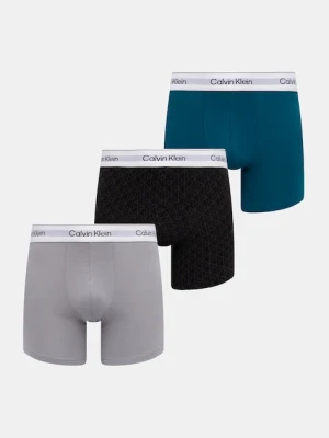 Calvin Klein Underwear bokserki 3-pack kolor turkusowy LV00NB4567