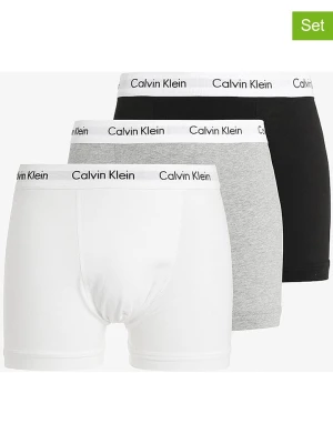 CALVIN KLEIN UNDERWEAR Bokserki (3 pary) w kolorze białym, czarnym i jasnoszarym rozmiar: L