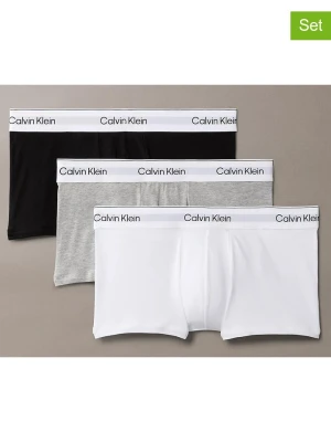 CALVIN KLEIN UNDERWEAR Bokserki (3 pary) w kolorze białym, czarnym i szarym rozmiar: L