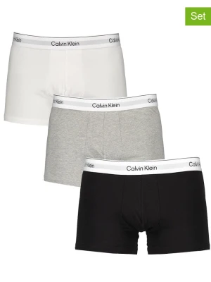 CALVIN KLEIN UNDERWEAR Bokserki (3 pary) w kolorze czarnym, szarym i białym rozmiar: XL