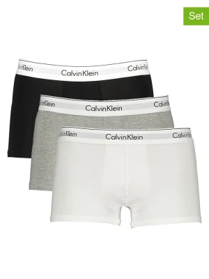 CALVIN KLEIN UNDERWEAR Bokserki (3 pary) w kolorze czarnym, szarym i białym rozmiar: L
