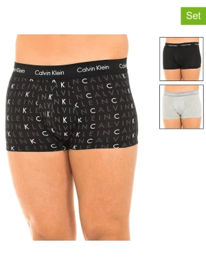 CALVIN KLEIN UNDERWEAR Bokserki (3 pary) w kolorze jasnoszaro-czarnym rozmiar: S