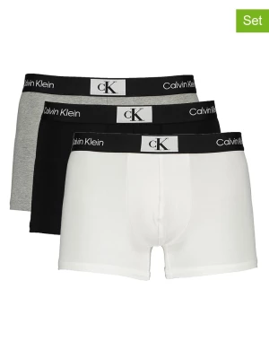 CALVIN KLEIN UNDERWEAR Bokserki (3 pary) w kolorze szarym, białym i czarnym rozmiar: XXL