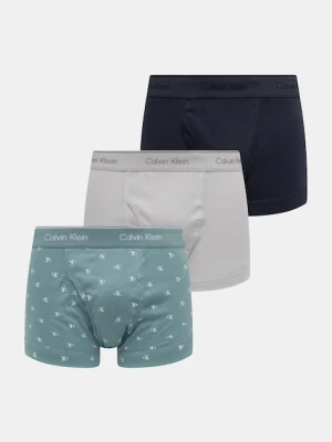 Calvin Klein Underwear bokserki bawełniane 3-pack kolor zielony 000NB4002A